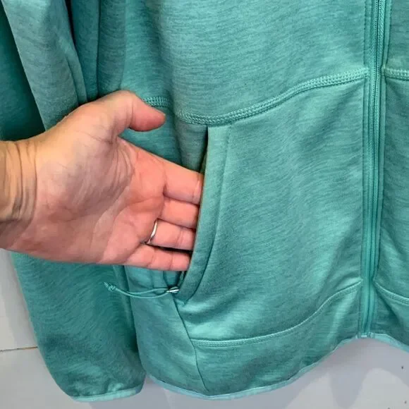 The North Face Teal Zip-Up Jacket womans size small - Picture 6 of 11